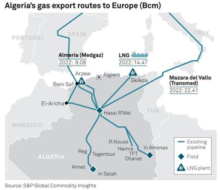 
Algeria to increase gas supply to Italy 