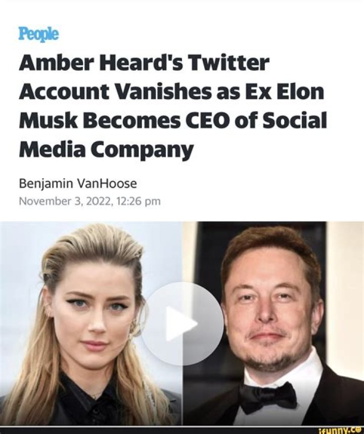 
Amber Heard’s Twitter Account Vanishes as Ex Elon Musk Becomes CEO of Social Media Company 