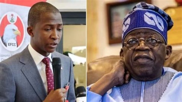 
Basketmouth questions EFCC Chairman Abdulrasheed Bawa about corrupt politicians who are free to roam. 