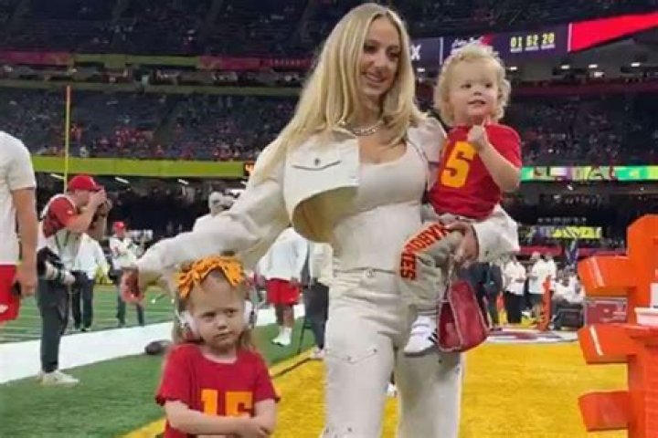 
Brittany Mahomes Shares Bronze’s Game Day Outfit as Sterling Practices Throwing ‘Like Her Dada’ 