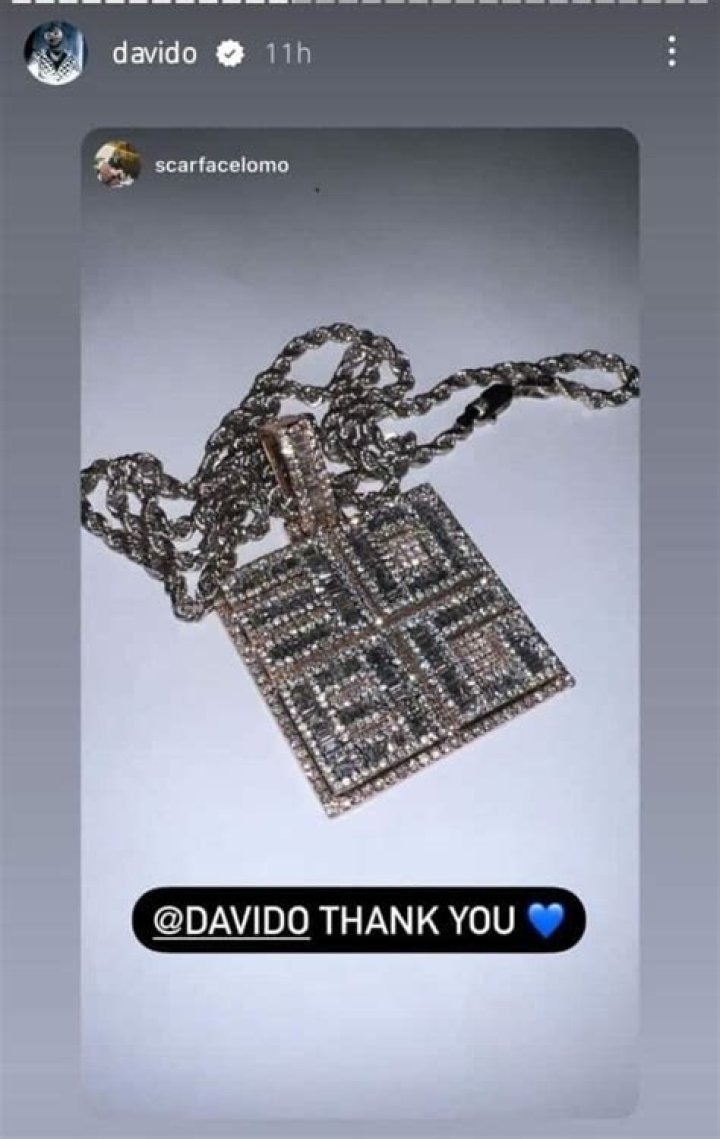 
Davido Splashes Millions On A Customized Chain For His 30bg (Photos) 