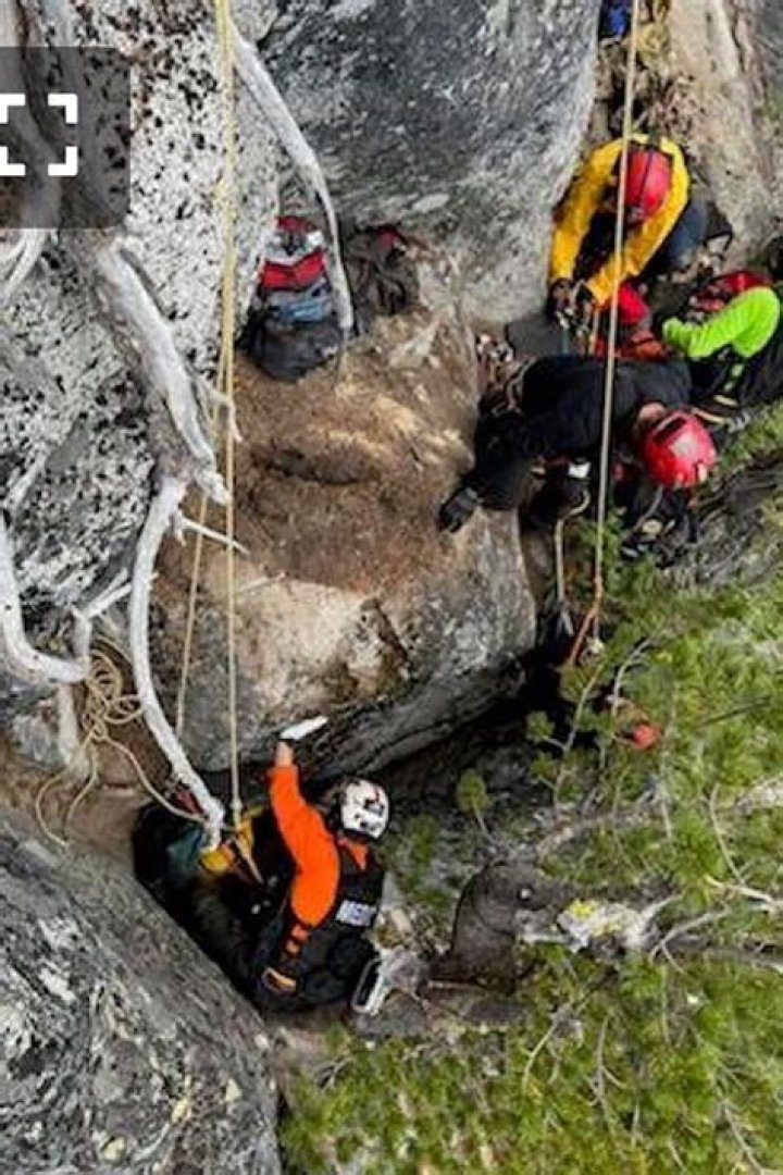 
Hiker trapped under refrigerator-sized boulder saved in dramatic rescue 