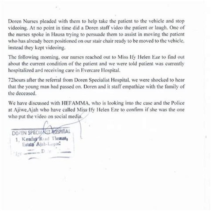 
His Friend And A Good Samaritan Recorded The Video – Hospital Where Rico Swavey Was Filmed Releases Official Statement 