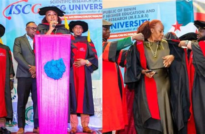 
Ireti Doyle Beams With Joy As She Bags A Doctorate Degree 