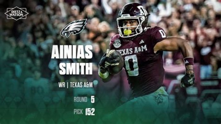 
Is Texas A&M wide receiver Ainias Smith in the Brazos County Jail after being arrested on drug and gun charges? 