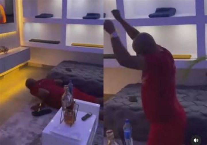 
Israel DMW Sparks Reactions As He Prostrates Upon Sighting Davido On TV Set 