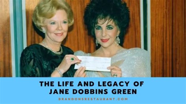 Jane Dobbins Green Height, Weight, Net Worth, Age, Birthday, Wikipedia, Who, Nationality, Biography