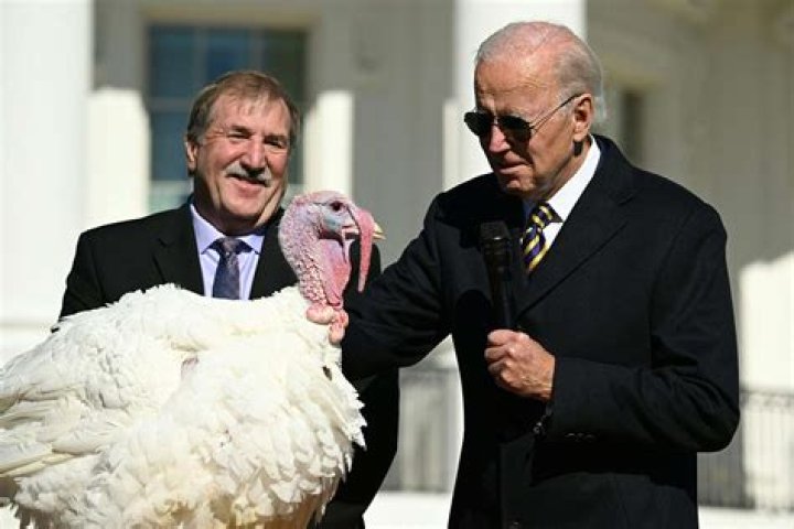 
Joe Biden Pardons Turkeys Named ‘Chocolate’ and ‘Chip’ in Annual White House Tradition 