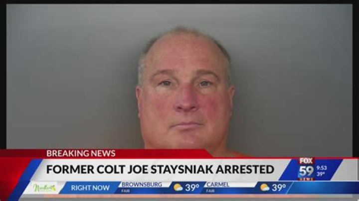 Joe Staysniak: Former Indianapolis Colts lineman and WFNI radio host arrested for punching son and choking son’s friend