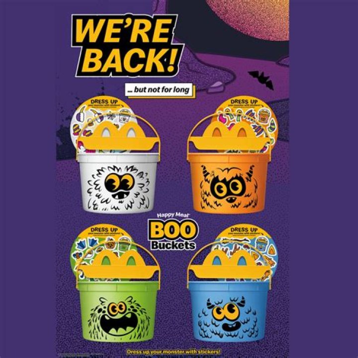 
McDonald’s bringing back its Happy Meal Halloween Pails – McBoo, McPunk’n and McGoblin 