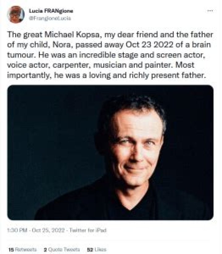 
Michael Kopsa Cause of Death, How did Michael Kopsa Die? 