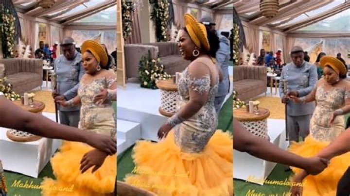 
Nigerians are reacting to the low-turnout at the traditional wedding of Isreal DMW. 