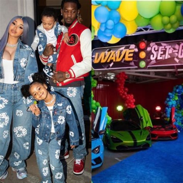 
Offset and Cardi B Gifted Son Waves His Own G-Wagon At 1st Birthday Bash 