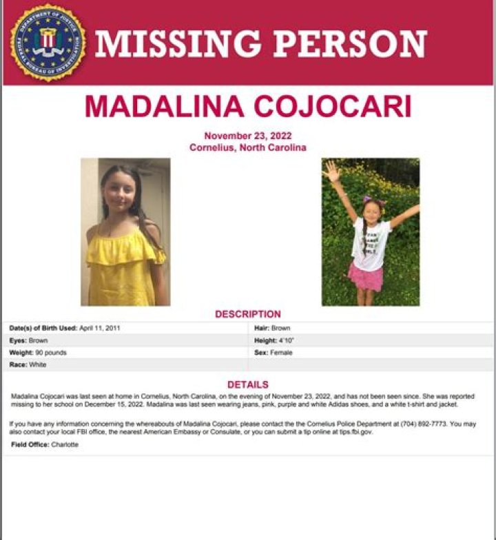 
Parents of Missing N.C. Girl Madalina Cojocari ‘Not Telling Us Everything They Know’: Police 