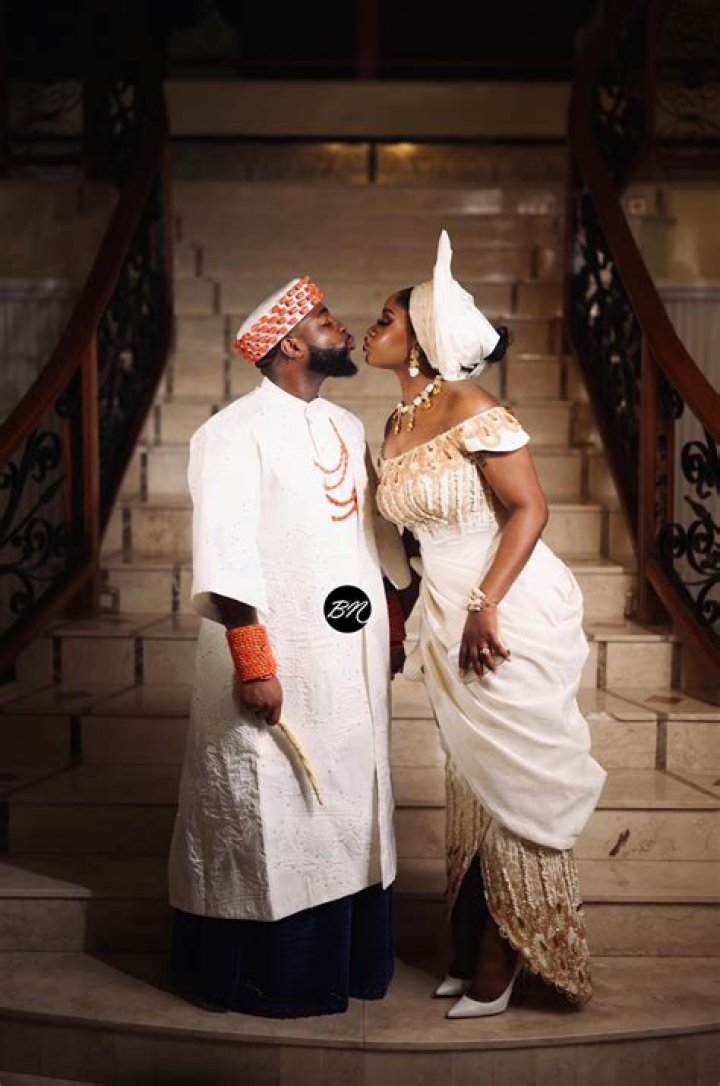 
Photo from Davido’s aide, Isreal DMW’s traditional marriage today 
