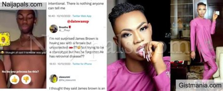 
Reactions As Popular Nigerian Cross Dresser James Brown Shares New Photos Of Himself On Instagram 