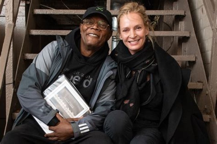 
Samuel L. Jackson Reunites with ‘Pulp Fiction’ Costar Uma Thurman Backstage at ‘Piano Lesson’ Play 
