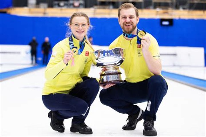 
Swedish Curler Sebastian Kraupp Girlfriend Caroline Frandsen 