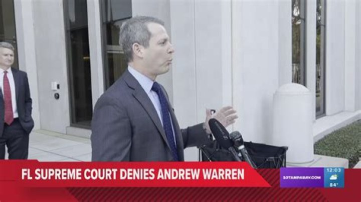 Who Is Andrew Warren Florida? State Attorney Suspended By Governor Ron DeSantis