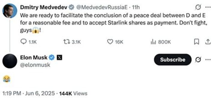 
Who is Dmitry Medvedev? Elon Musk slammed over ‘epic’ response to US Civil war prediction 