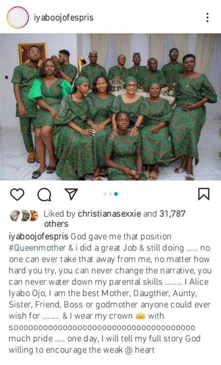 
“You can never change my narrative, I will tell my full story” Iyabo Ojo vows 